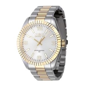 Invicta Two-Tone Gold and Silver Watch 43mm